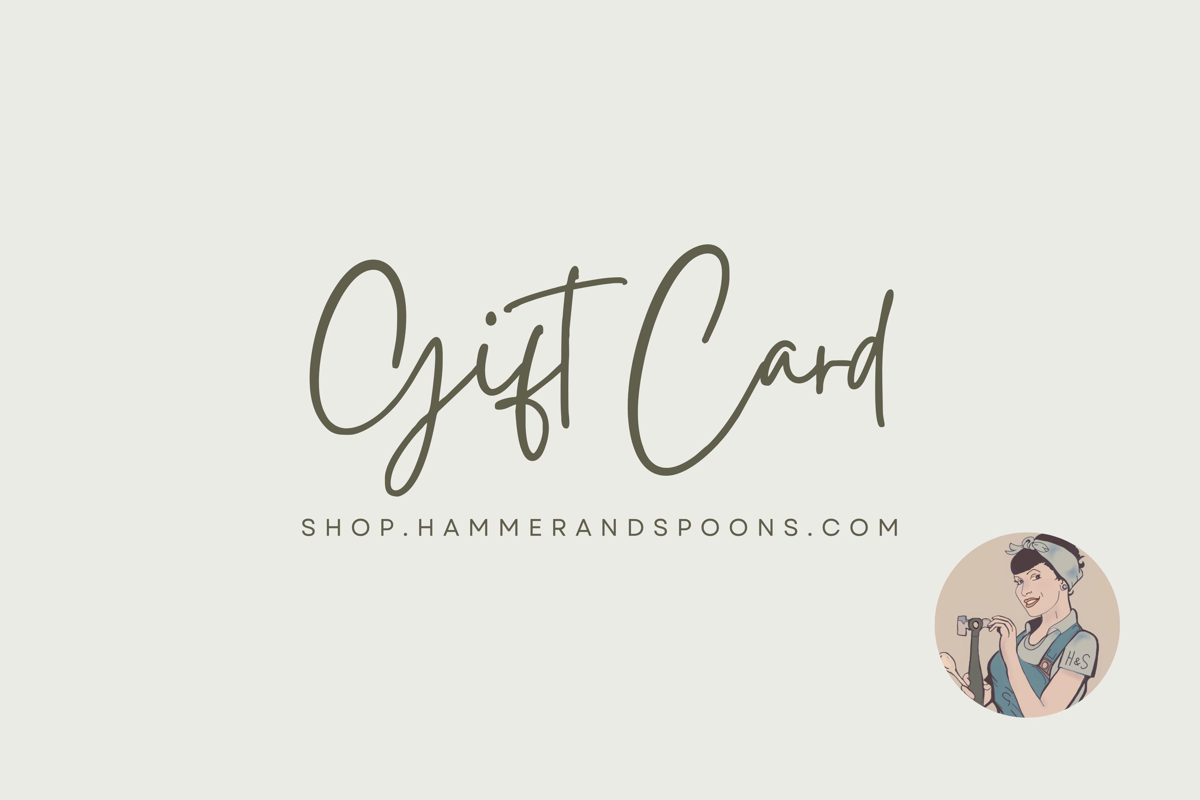 hammer & spoons shop gift card