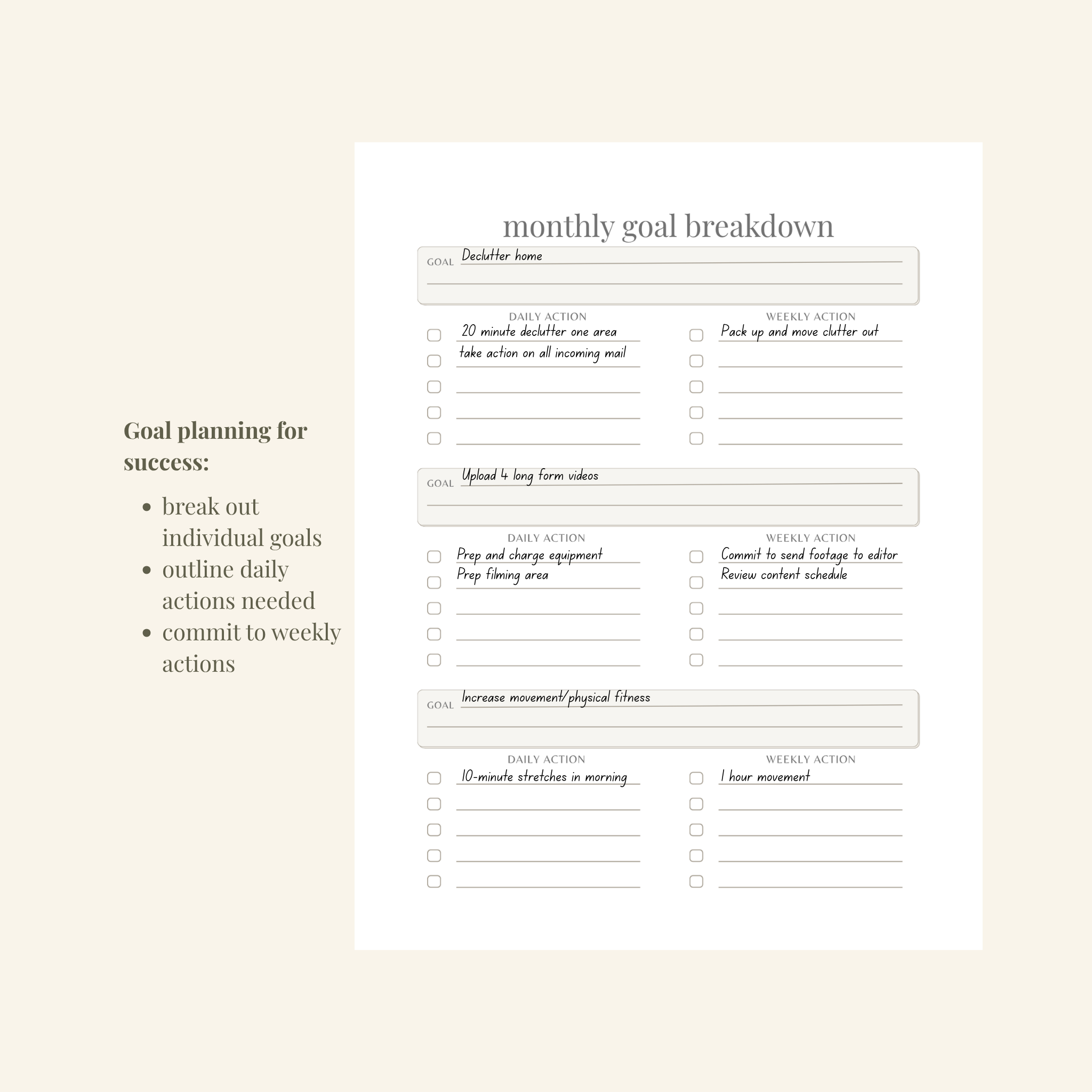 Momentum + Budget Tracker Bundle