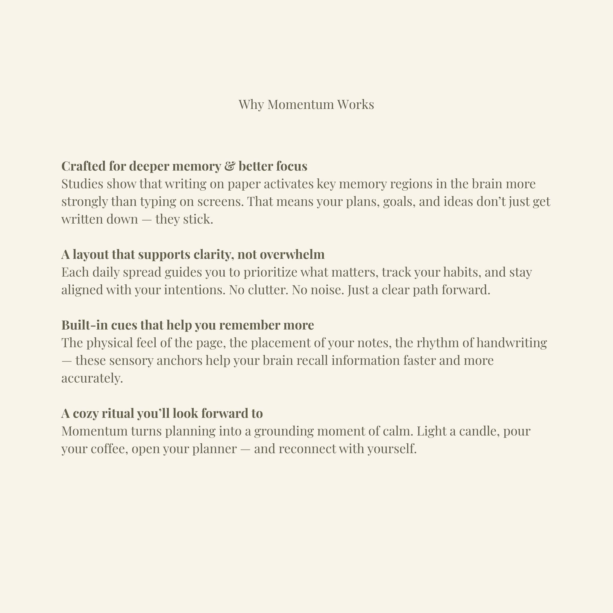 Momentum Daily Planner - 12 Month Undated